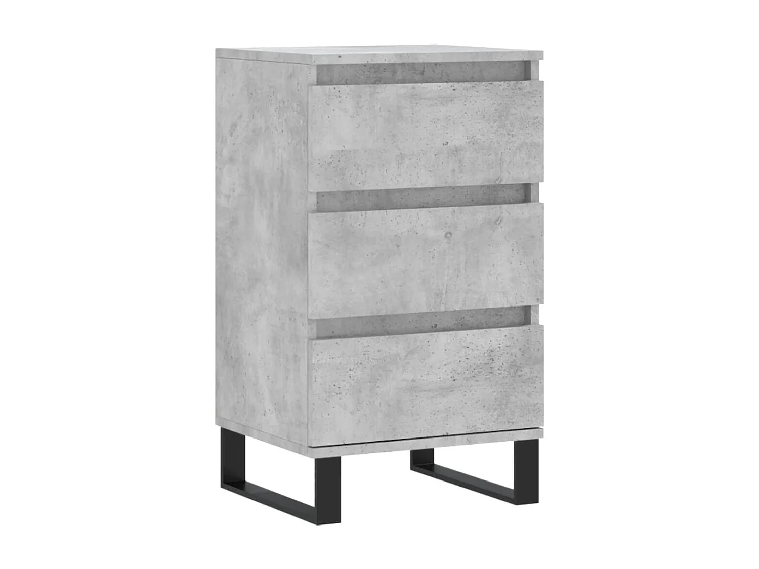 Buffet gris béton 40x35x70 cm bois d'ingénierie