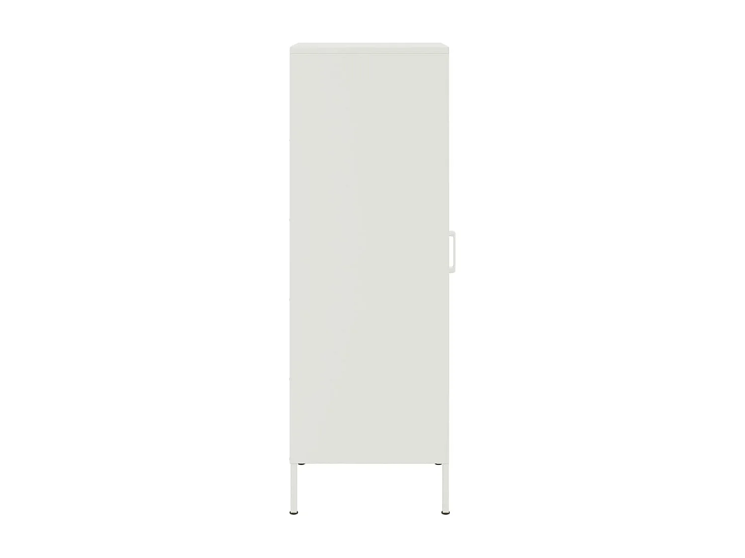 Wit hoog dressoir 36x39x113 cm staal