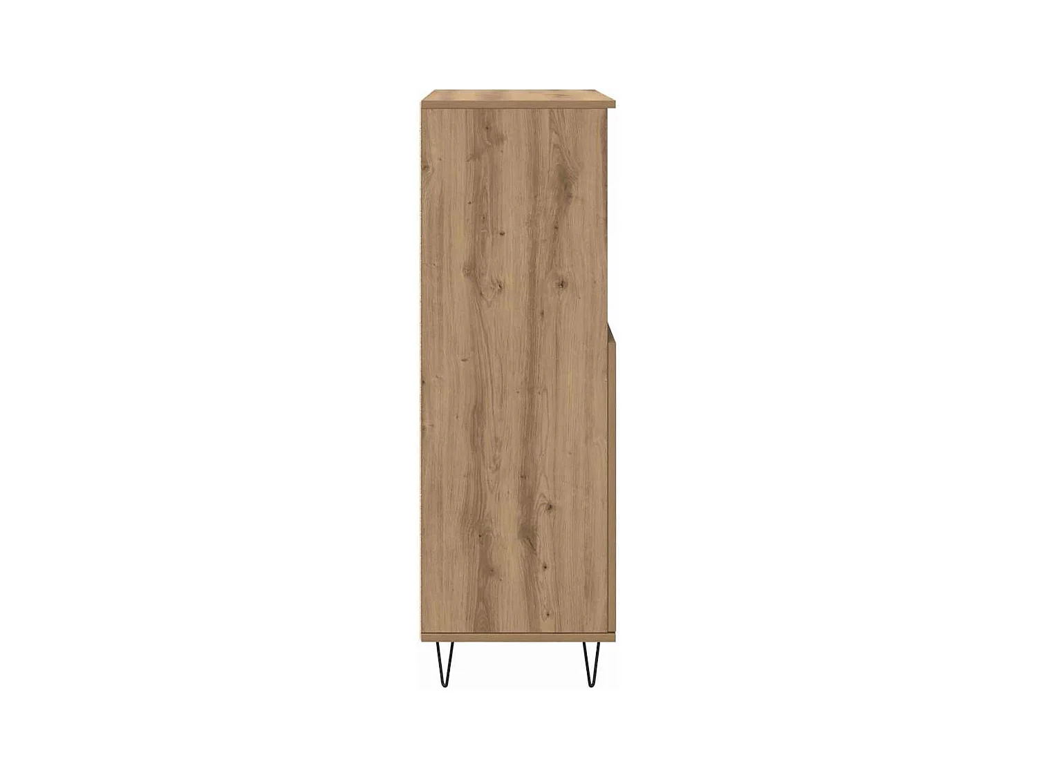 Hoge kast bruin 60 x 36 x 110 cm bewerkt hout
