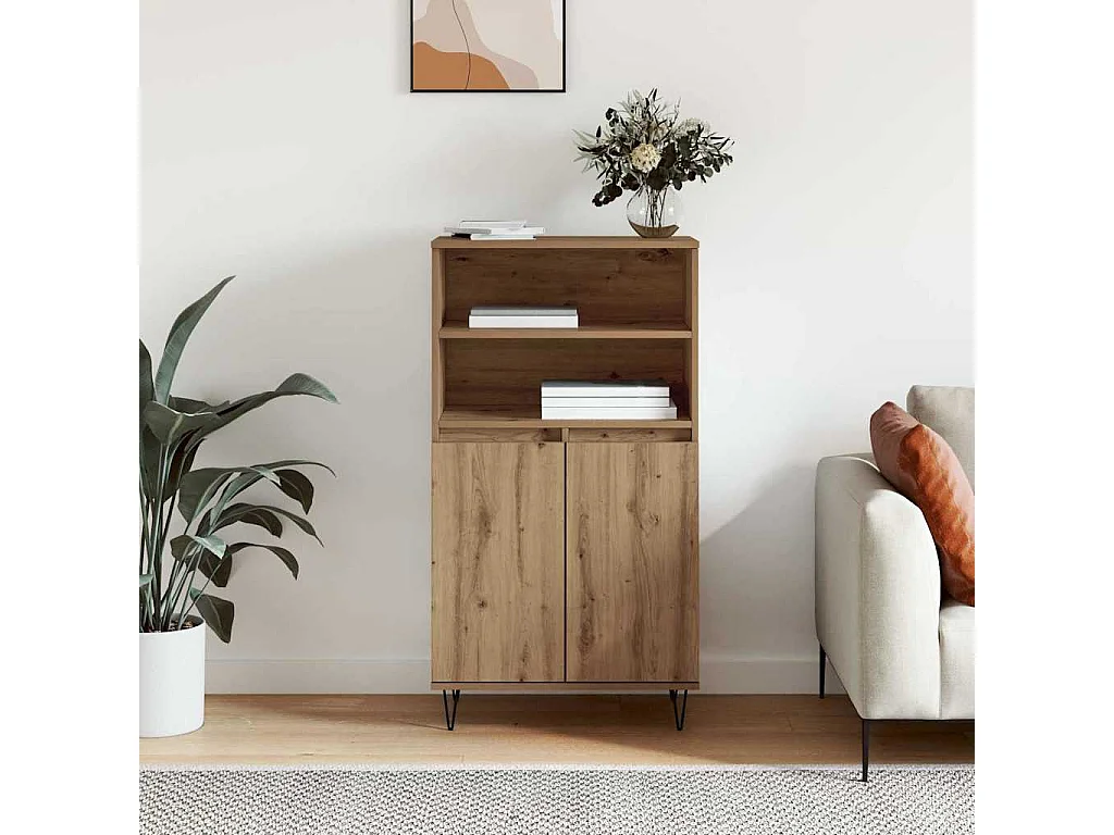 Haut Armoire Marron 60 x 36 x 110 cm Bois d'ingénierie