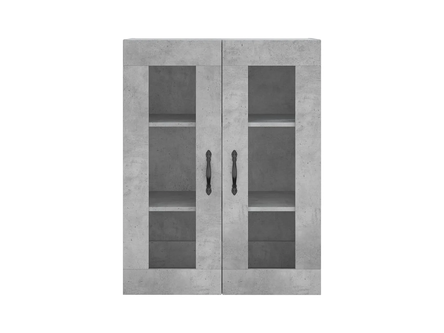 Hoge dressoir Betongrijs 69,5x34x180 cm Technisch hout