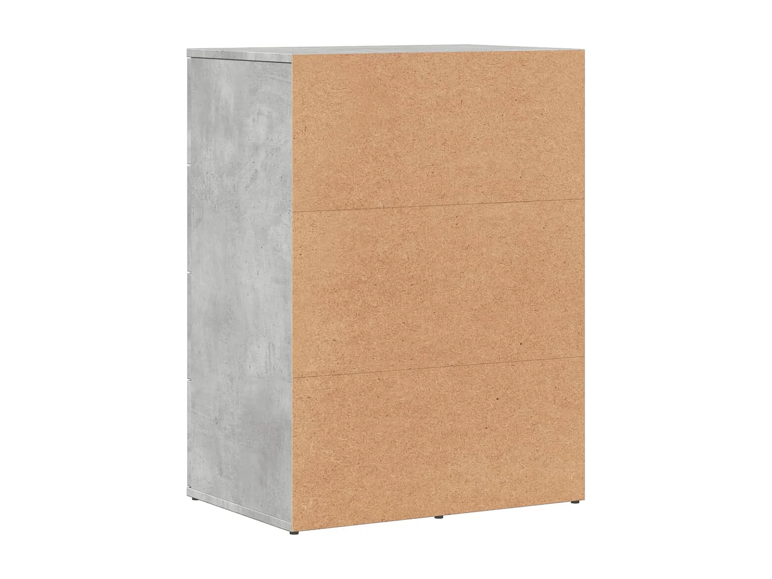 Buffet gris béton 59x39x80 cm bois d'ingénierie