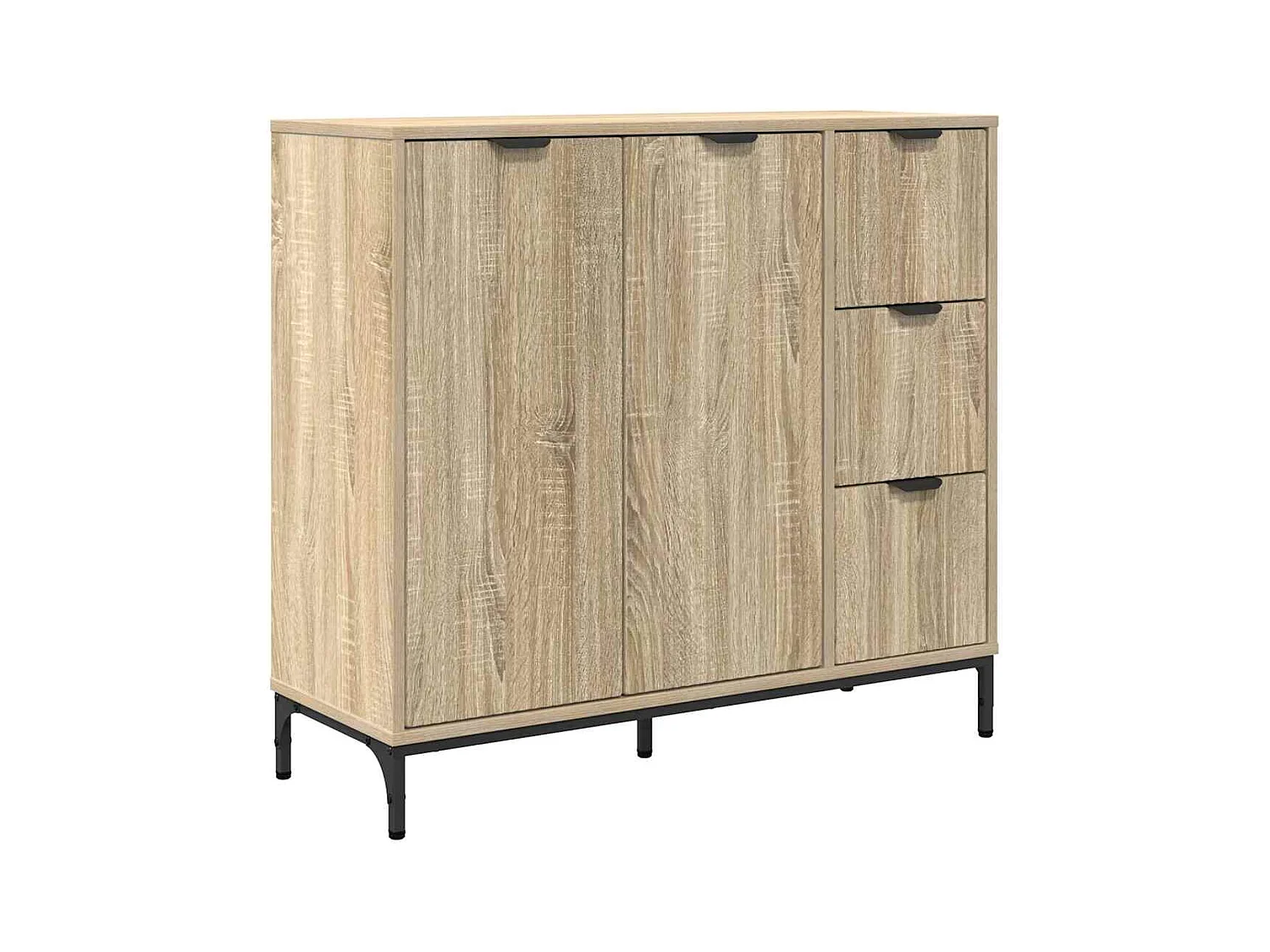 Buffet Chêne sonoma 89,5 x 33 x 82 cm Bois d'ingénierie