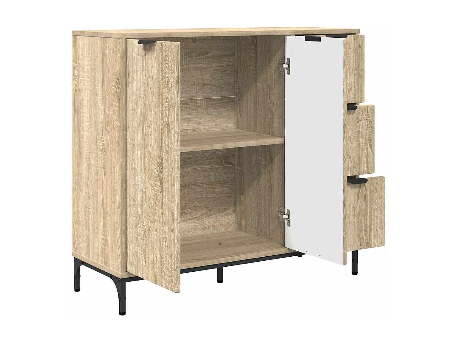Sonoma Eiken Dressoir 89,5 x 33 x 82 cm Technisch Hout