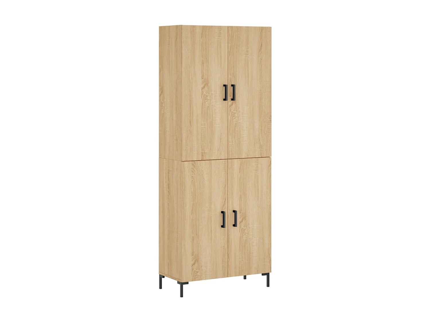 Credenza alta in rovere Sonoma 69,5x34x180 cm Legno ingegnerizzato