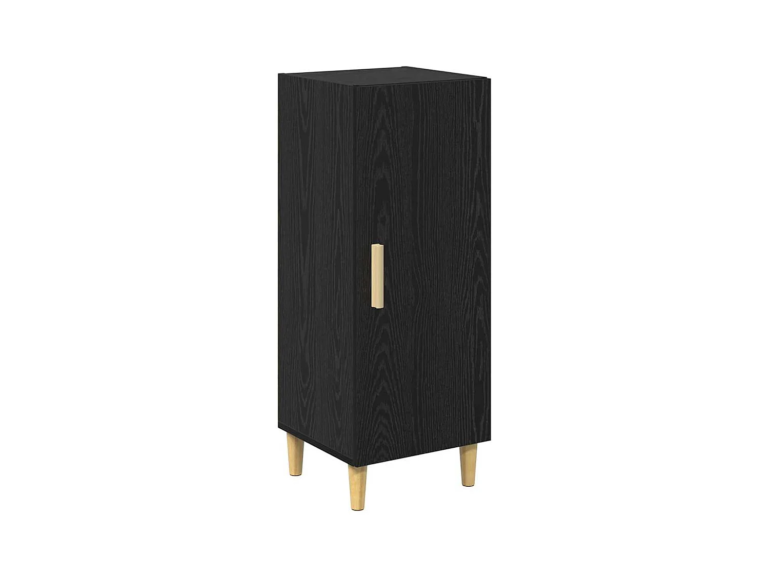 Credenza in rovere nero 34,5 x 34 x 90 cm in legno ingegnerizzato