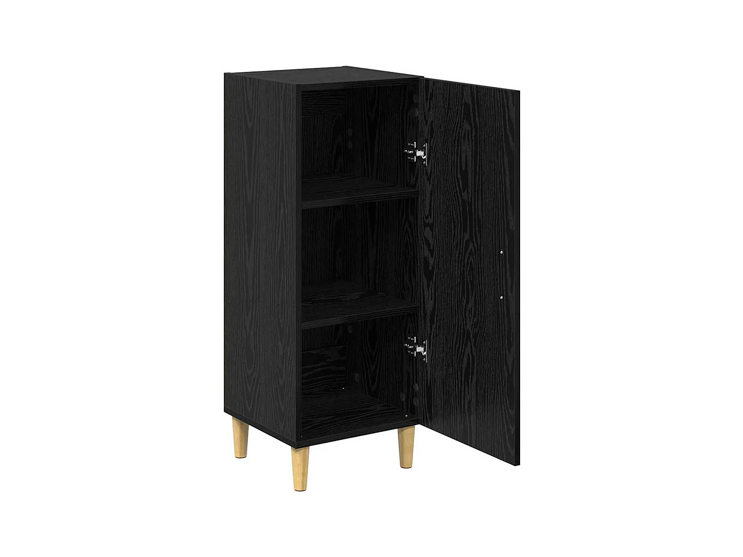Credenza in rovere nero 34,5 x 34 x 90 cm in legno ingegnerizzato
