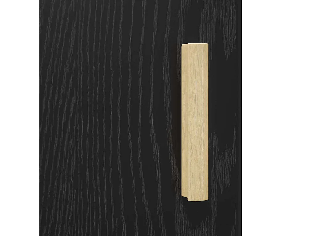 Credenza in rovere nero 34,5 x 34 x 90 cm in legno ingegnerizzato
