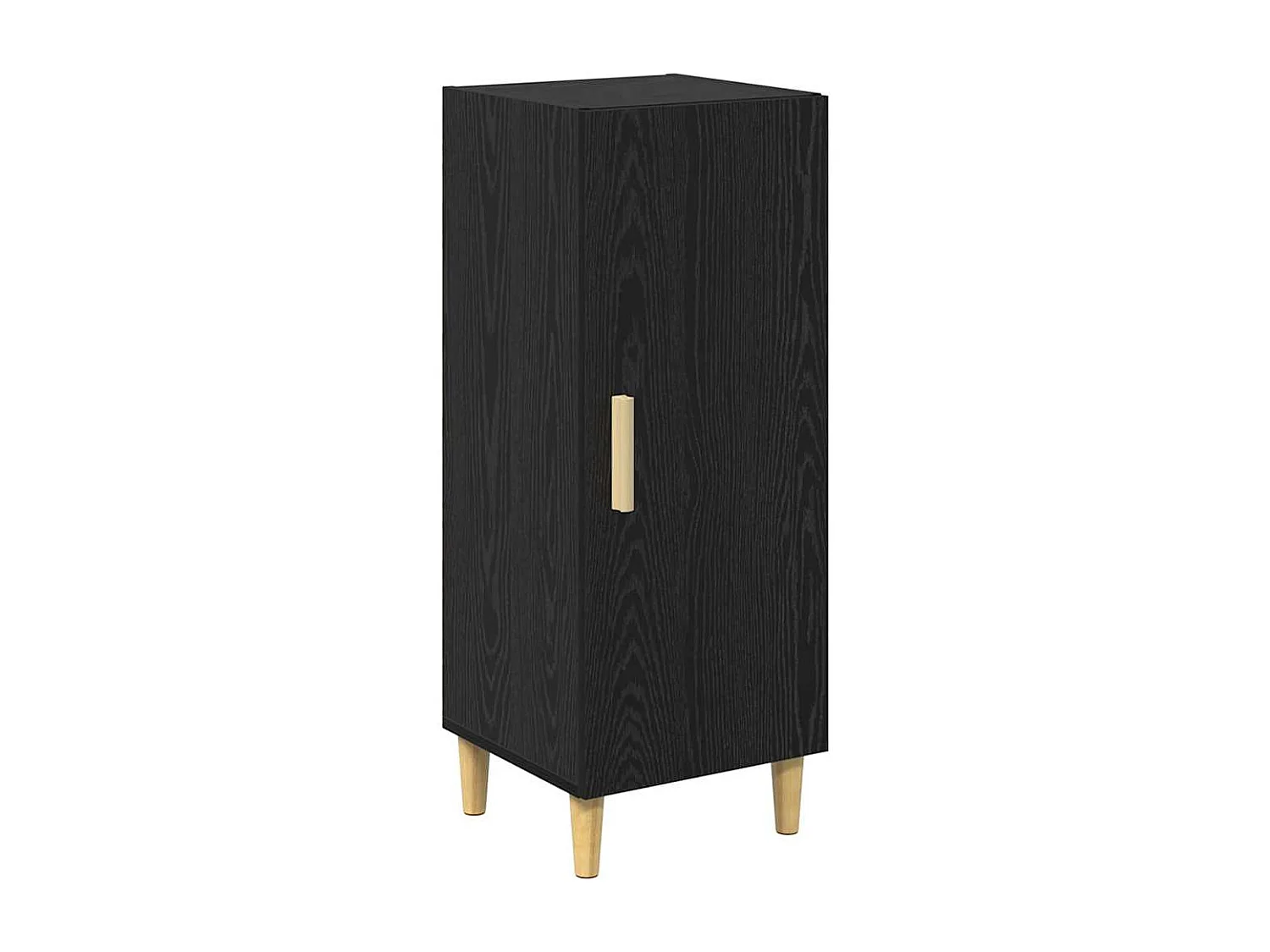 Buffet Chêne noir 34,5 x 34 x 90 cm Bois d'ingénierie
