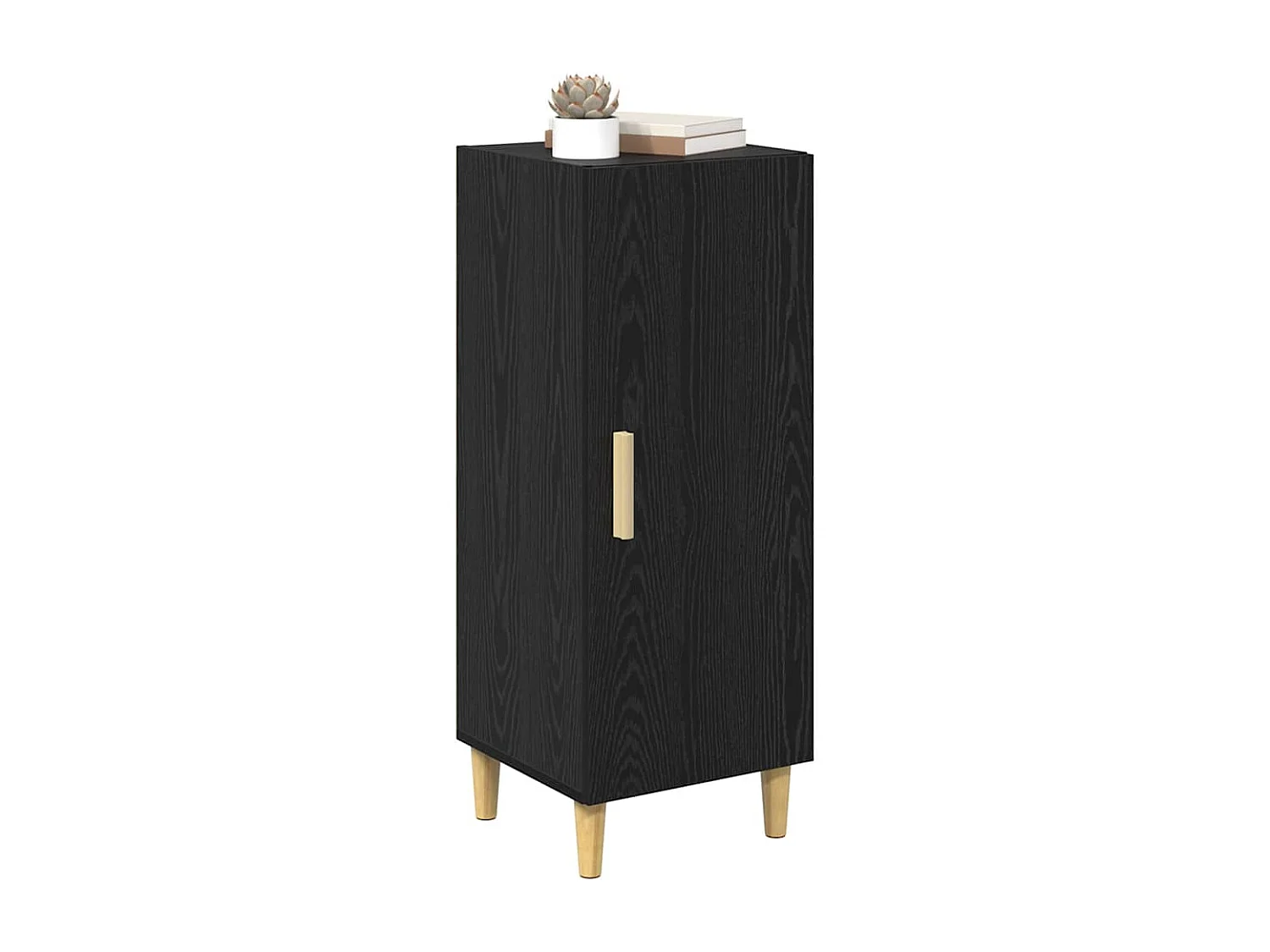Buffet Chêne noir 34,5 x 34 x 90 cm Bois d'ingénierie