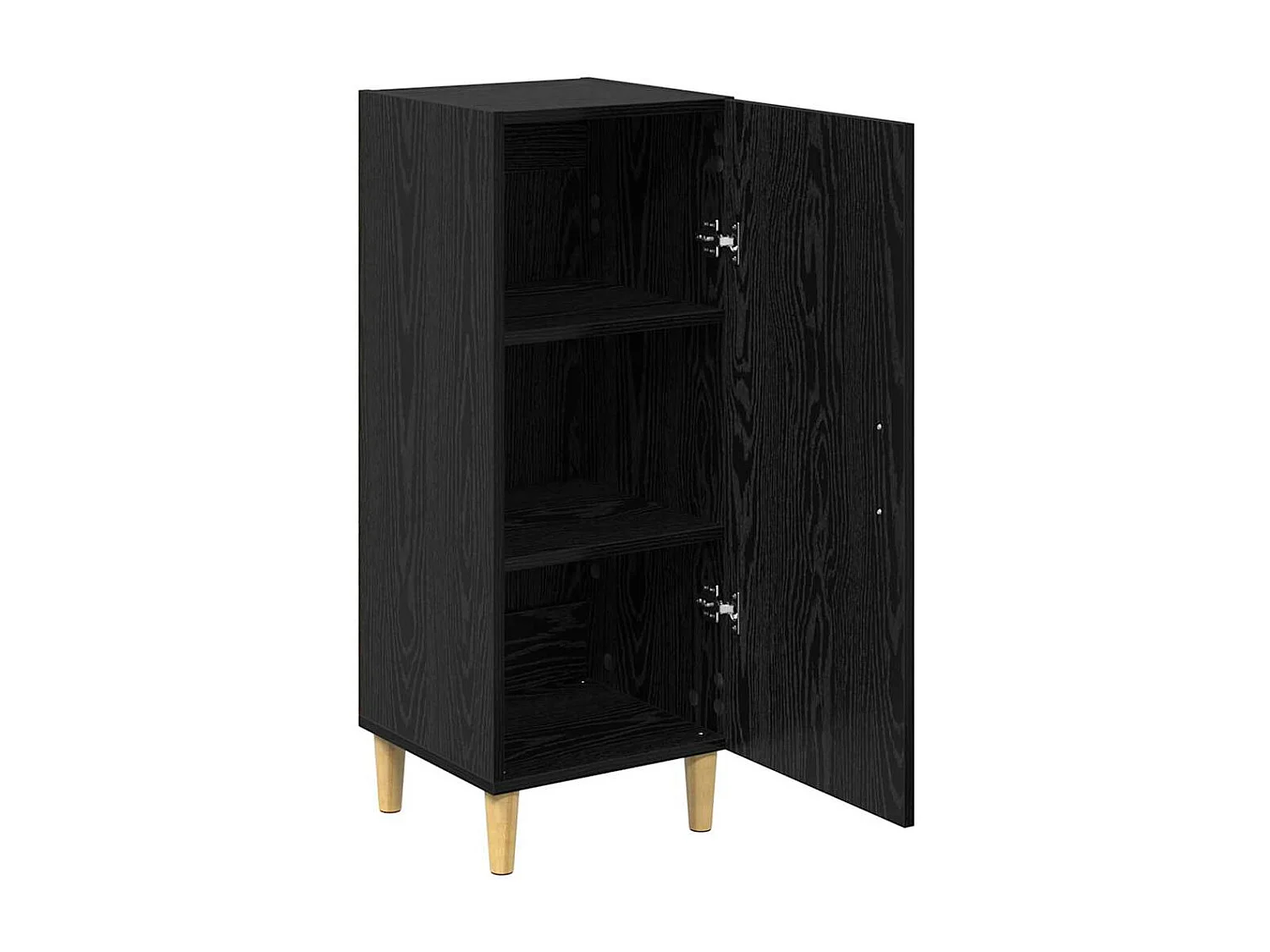 Buffet Chêne noir 34,5 x 34 x 90 cm Bois d'ingénierie