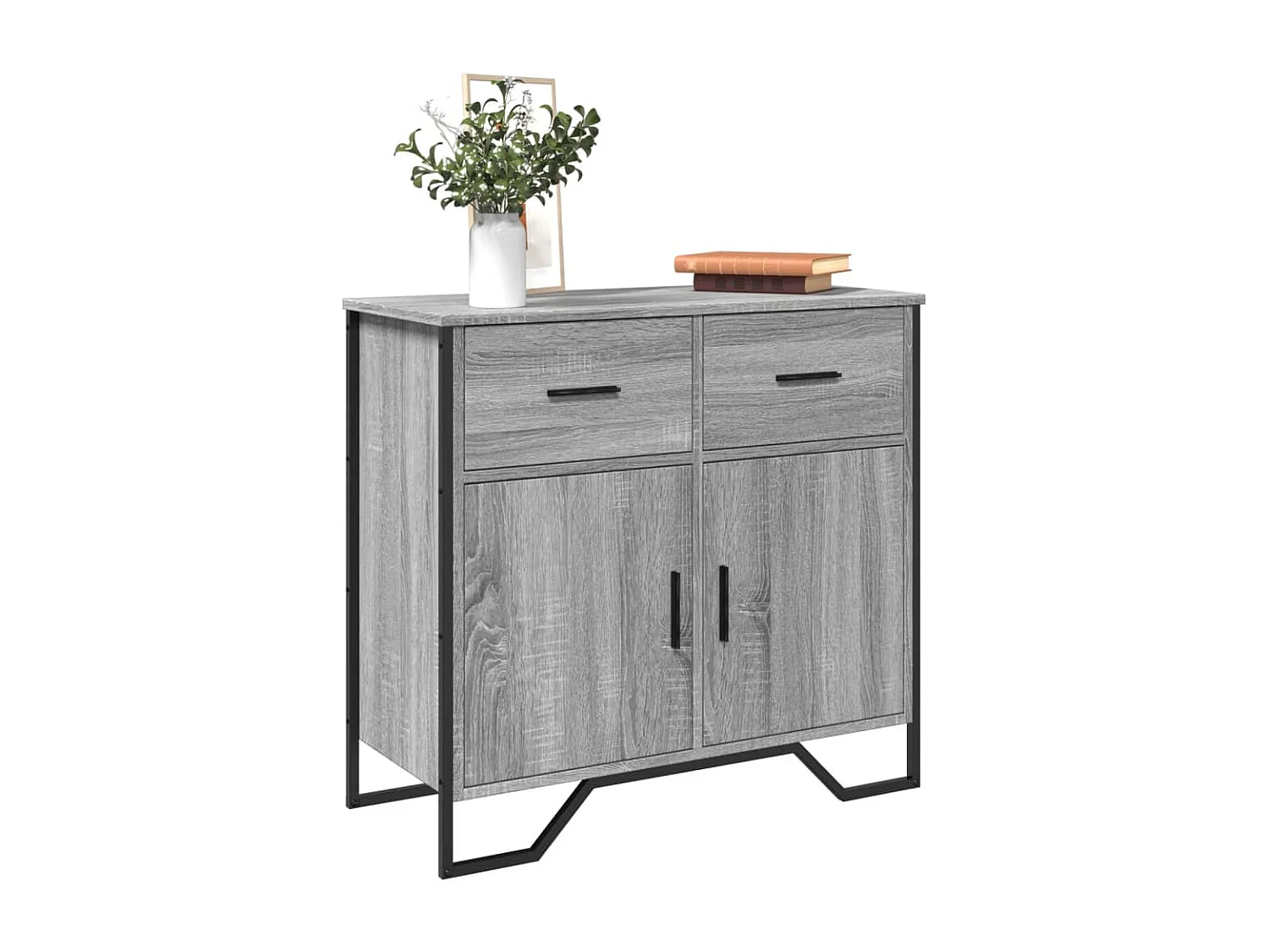 Buffet sonoma gris 79,5x35,5x74,5 cm bois d'ingénierie