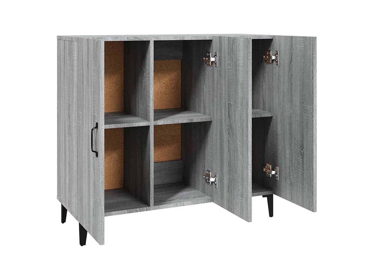 Buffet sonoma gris 90x34x80 cm bois d'ingénierie