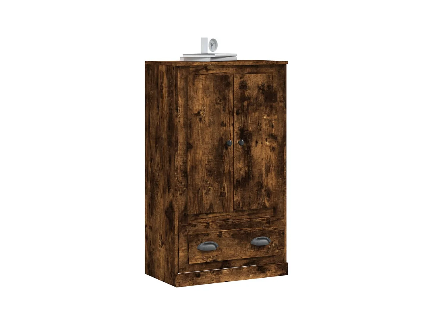 Hohes Sideboard Räuchereiche 60x35,5x103,5 cm Holzwerkstoff