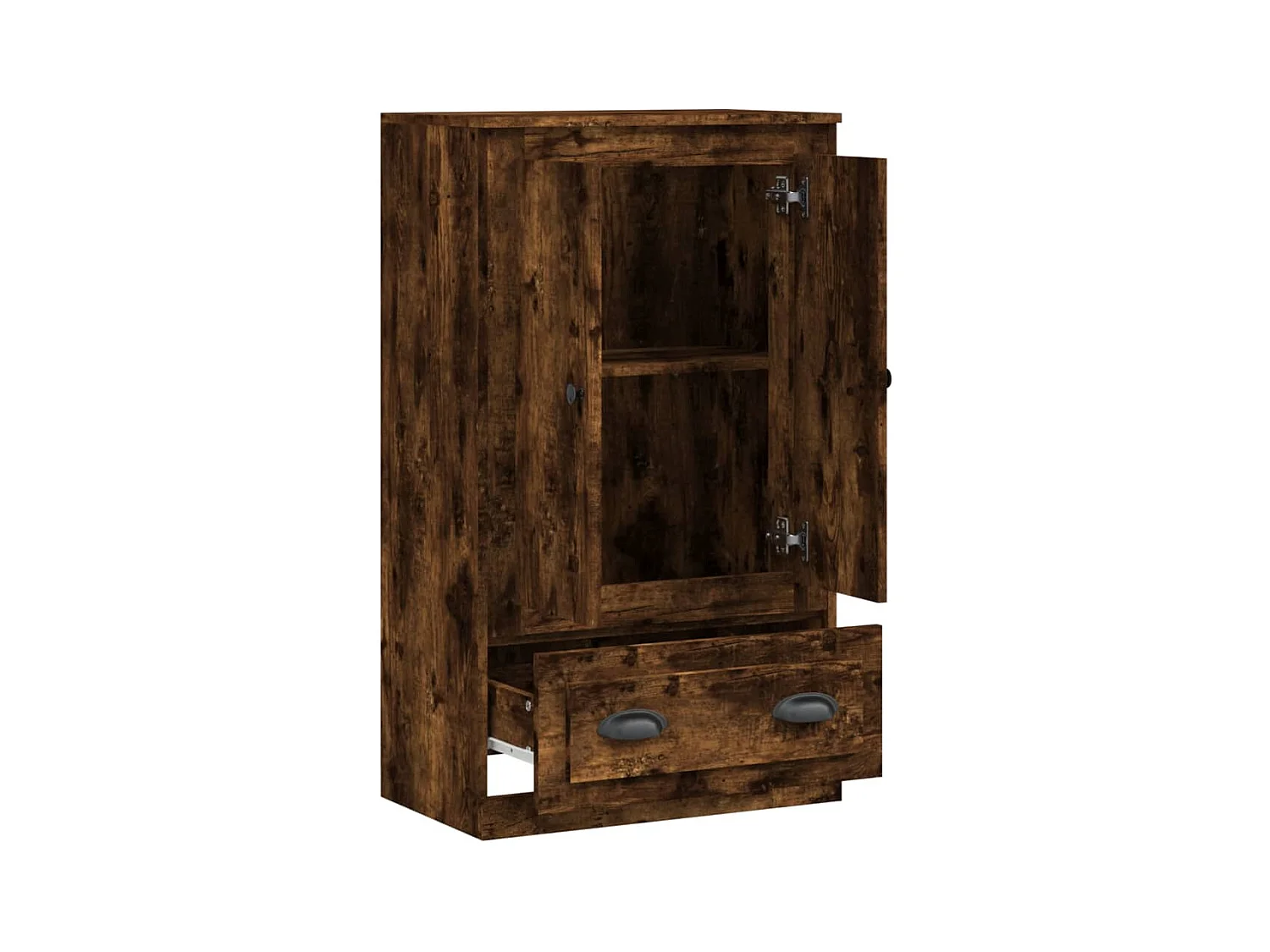 Hohes Sideboard Räuchereiche 60x35,5x103,5 cm Holzwerkstoff