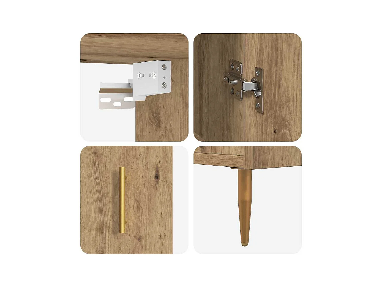 Mueble alto en roble trabajado a mano 69,5 x 34 x 180 cm