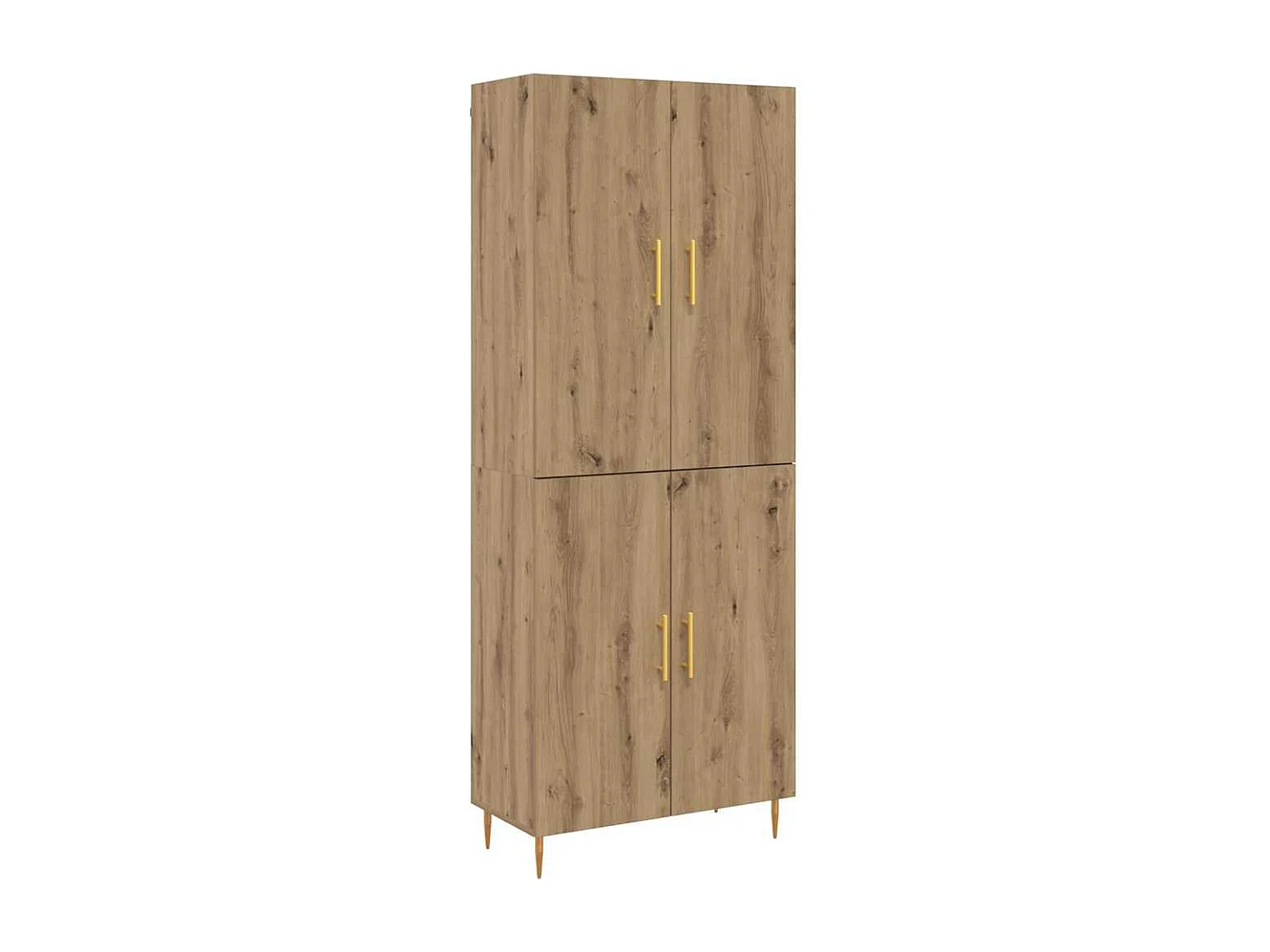 Haut Armoire chêne artisanal 69,5 x 34 x 180 cm