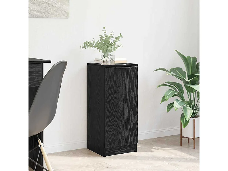 Buffet Chêne noir 30 x 30 x 70 cm Bois d'ingénierie