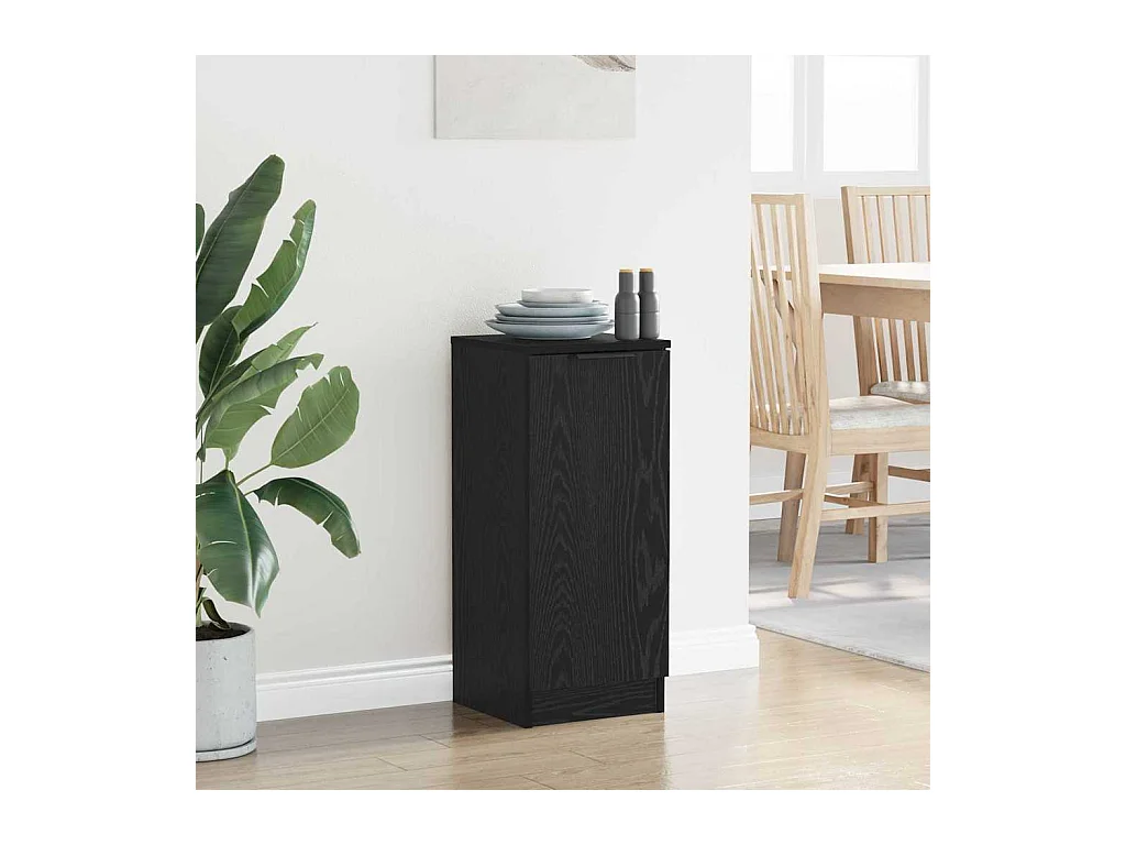 Buffet Chêne noir 30 x 30 x 70 cm Bois d'ingénierie