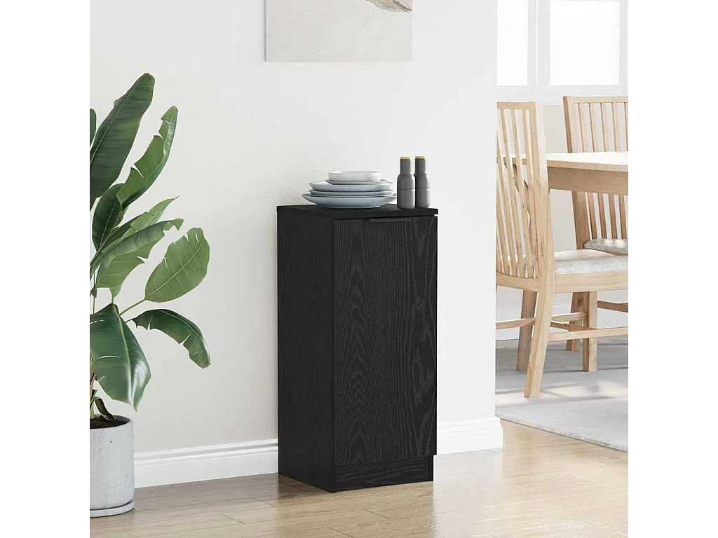 Buffet Chêne noir 30 x 30 x 70 cm Bois d'ingénierie
