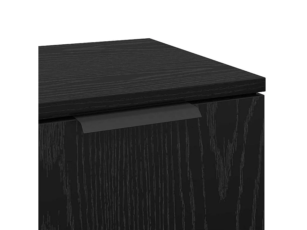 Buffet Chêne noir 30 x 30 x 70 cm Bois d'ingénierie