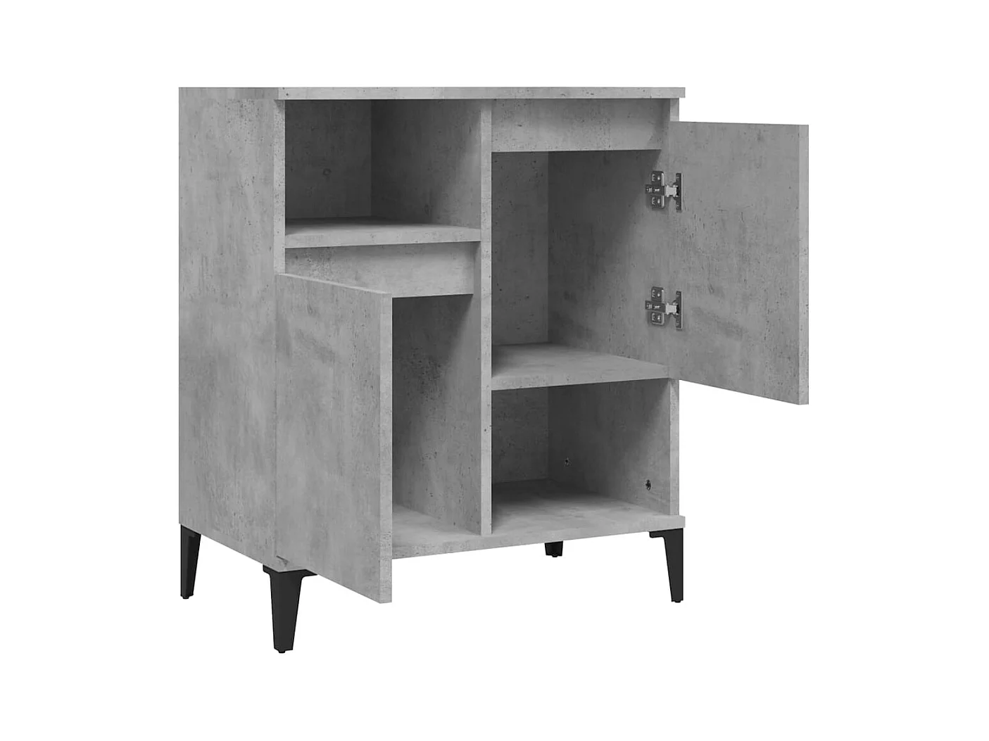 Credenza grigio cemento 60x35x70 cm in legno ingegnerizzato