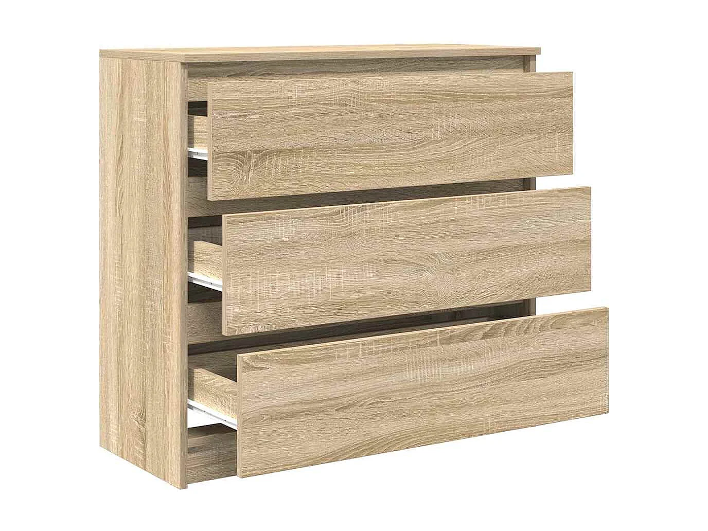 Sonoma eiken dressoir 80x35x76 cm bewerkt hout