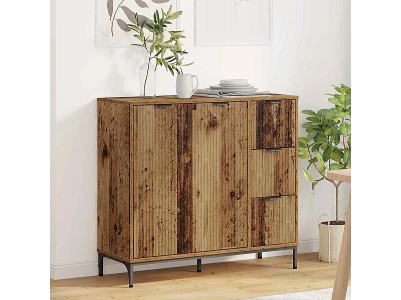 Buffet Bois ancien 89,5 x 33 x 82 cm Bois d'ingénierie