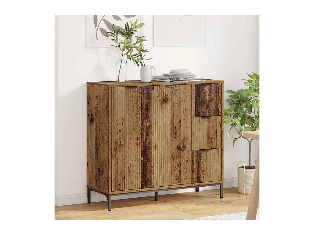 Buffet Bois ancien 89,5 x 33 x 82 cm Bois d'ingénierie