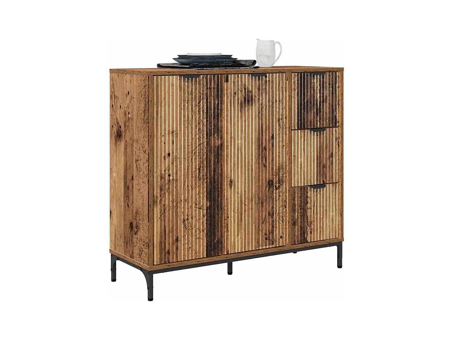 Buffet Bois ancien 89,5 x 33 x 82 cm Bois d'ingénierie