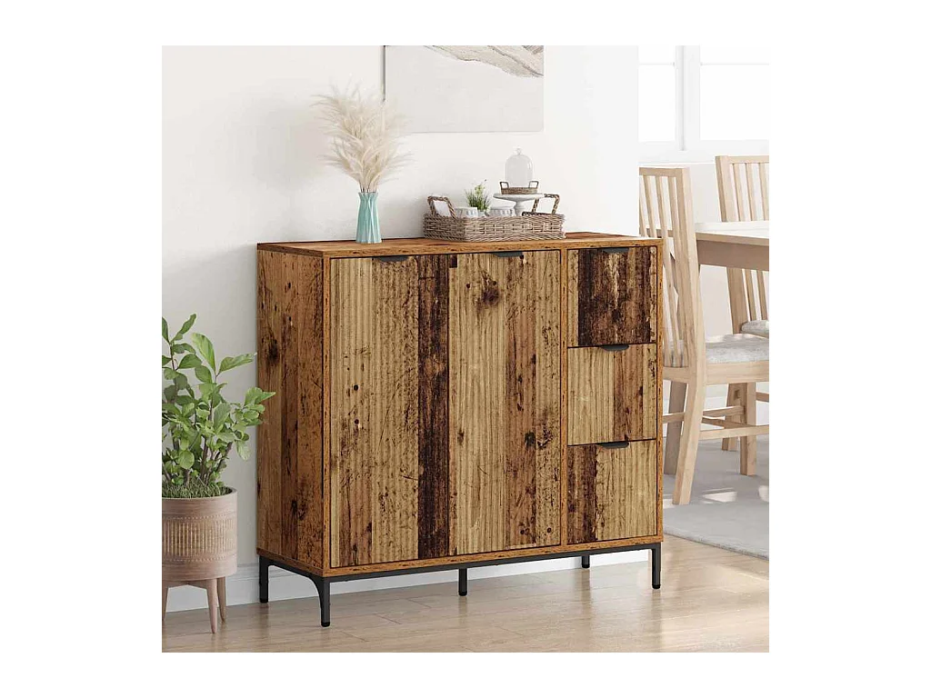 Buffet Bois ancien 89,5 x 33 x 82 cm Bois d'ingénierie