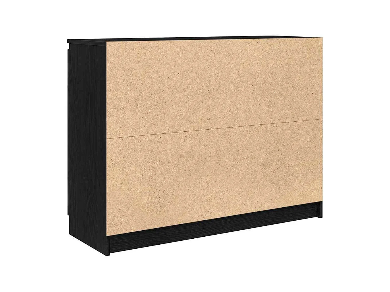 Buffet avec tiroirs chêne noir 100,5x35x76 cm bois d'ingénierie