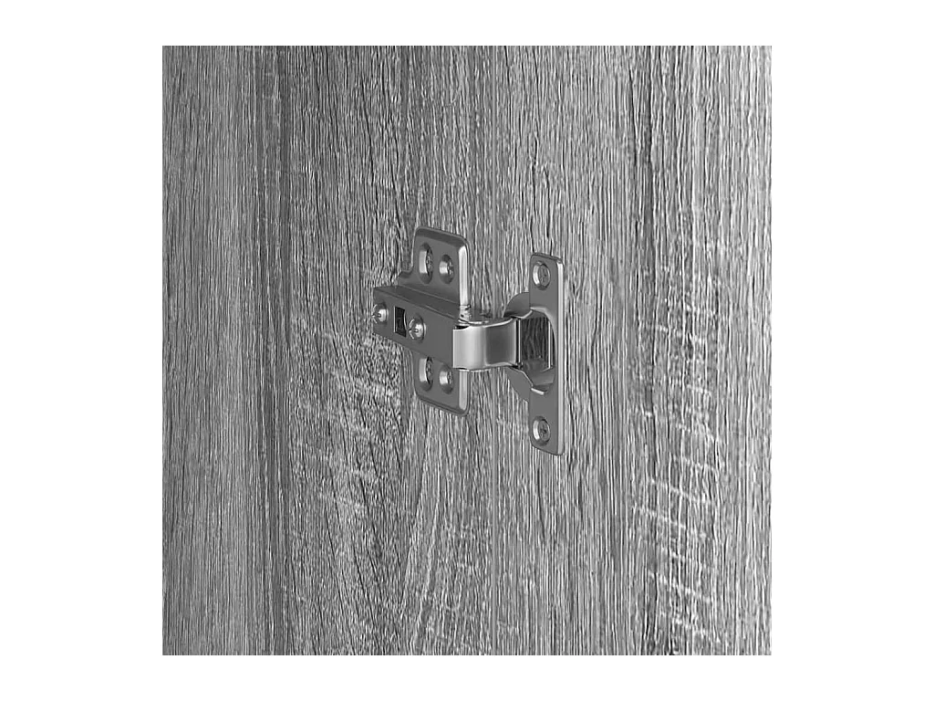 Bureau met opbergruimte 2 stuks Sonoma grijs 102 x 50 x 124 cm