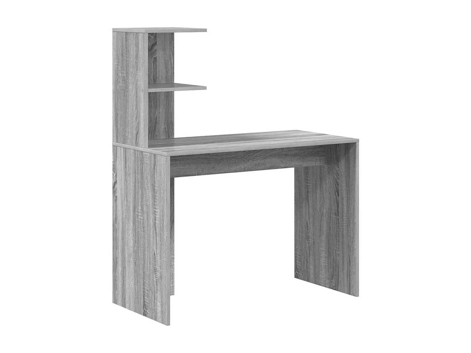Bureau avec rangement 2 pcs Sonoma gris 102 x 50 x 124 cm