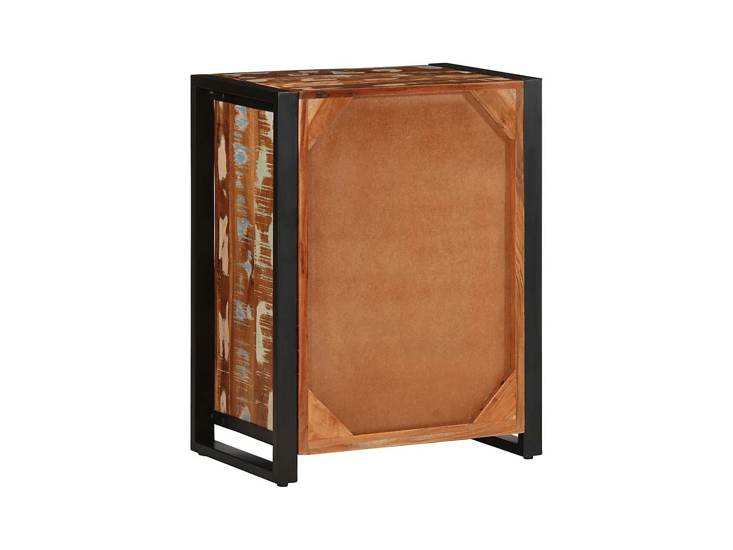 Buffet multicolore 55x35x70 cm bois massif récupération