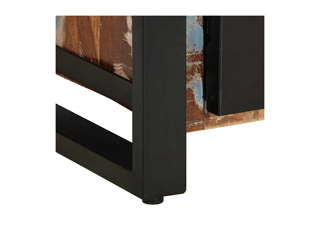 Credenza multicolore 55x35x70 cm in legno massello di recupero