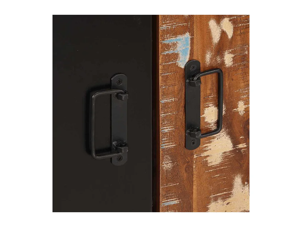 Credenza multicolore 55x35x70 cm in legno massello di recupero