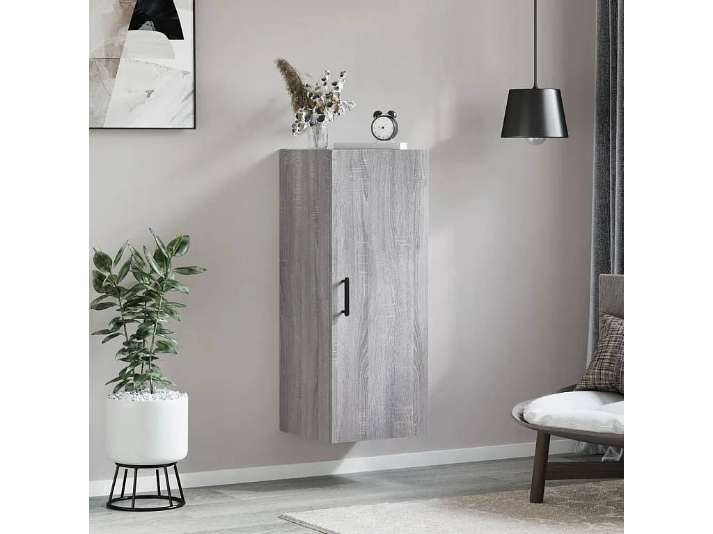 Armoire murale sonoma gris 34,5x34x90 cm