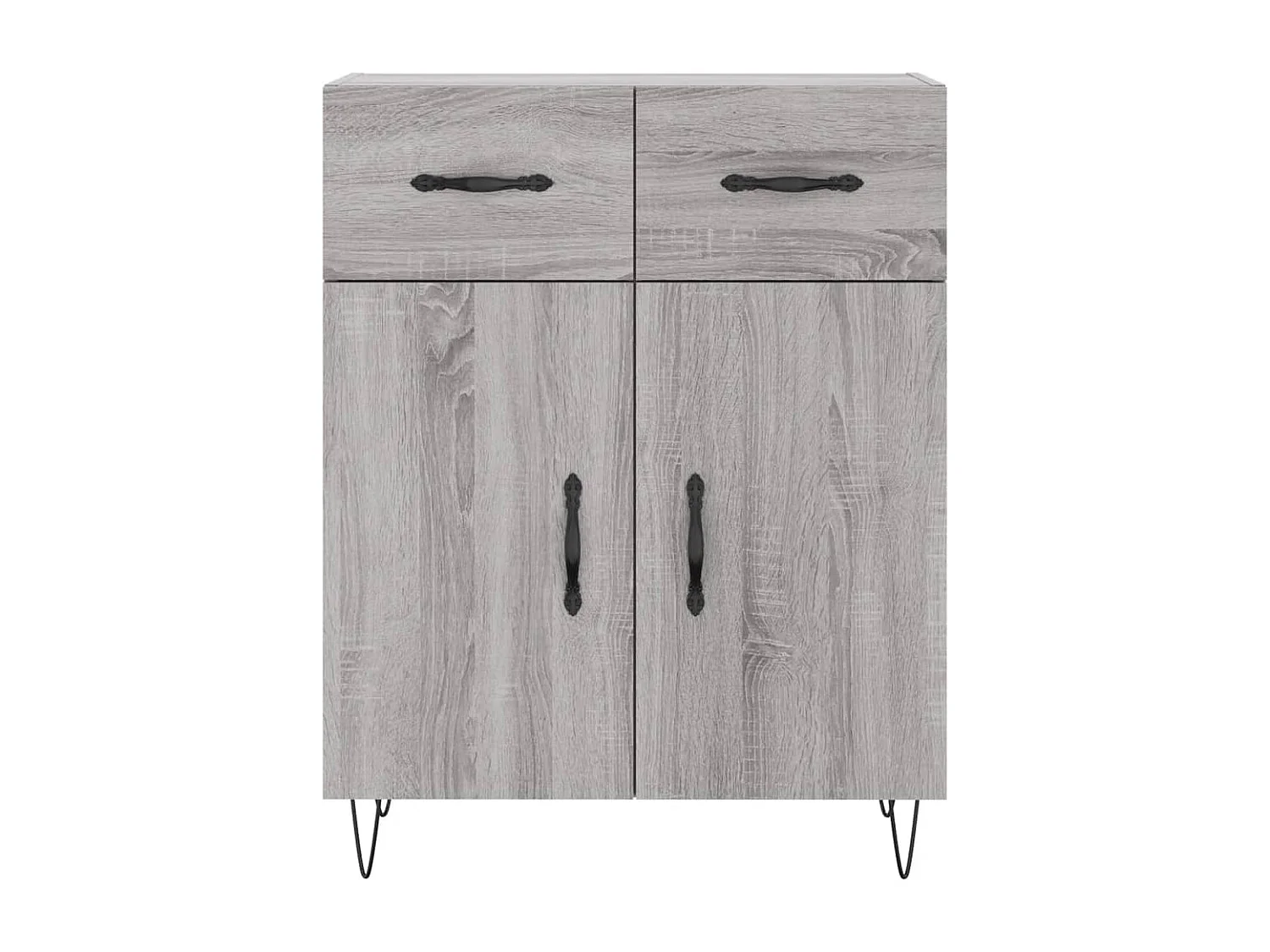 Buffet haut Sonoma gris 69,5x34x180 cm Bois d'ingénierie