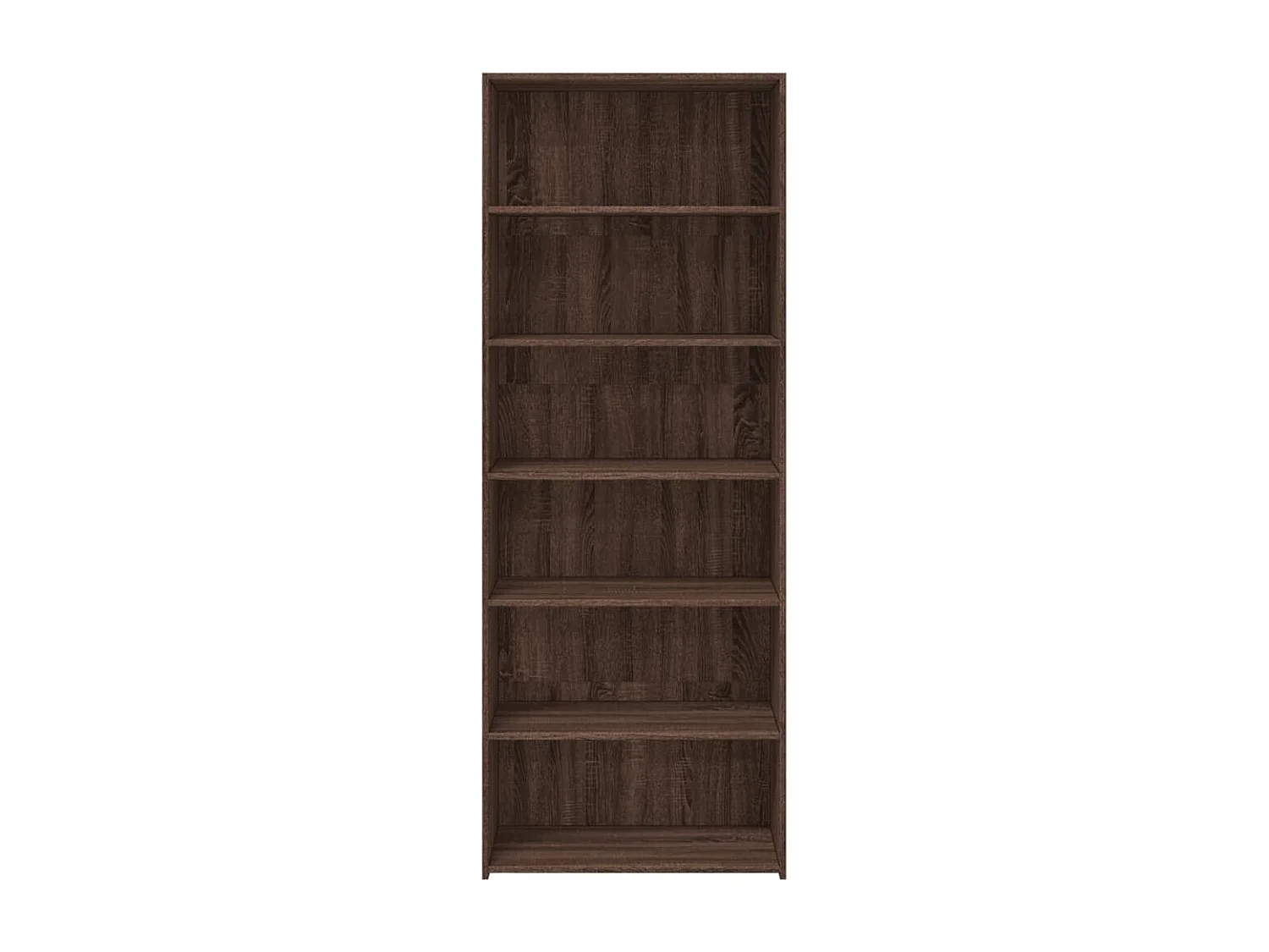 Buffet haut chêne marron 70x41x185 cm bois d'ingénierie