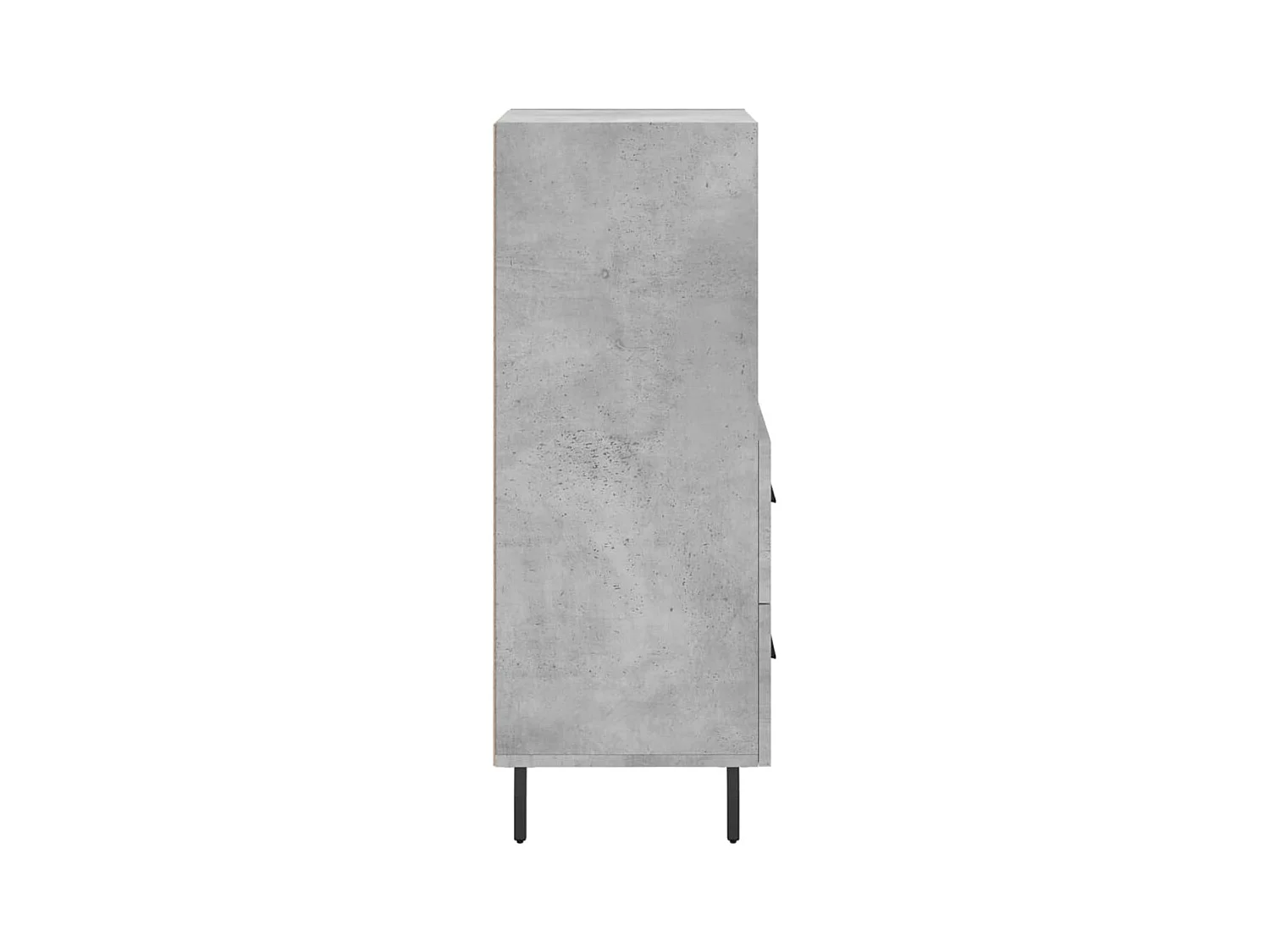 Buffet Gris béton 34,5x34x90 cm Bois d'ingénierie