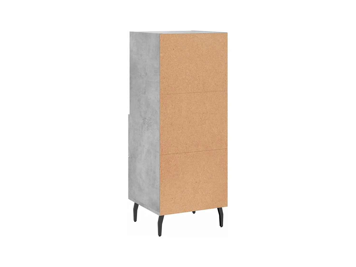 Buffet Gris béton 34,5x34x90 cm Bois d'ingénierie
