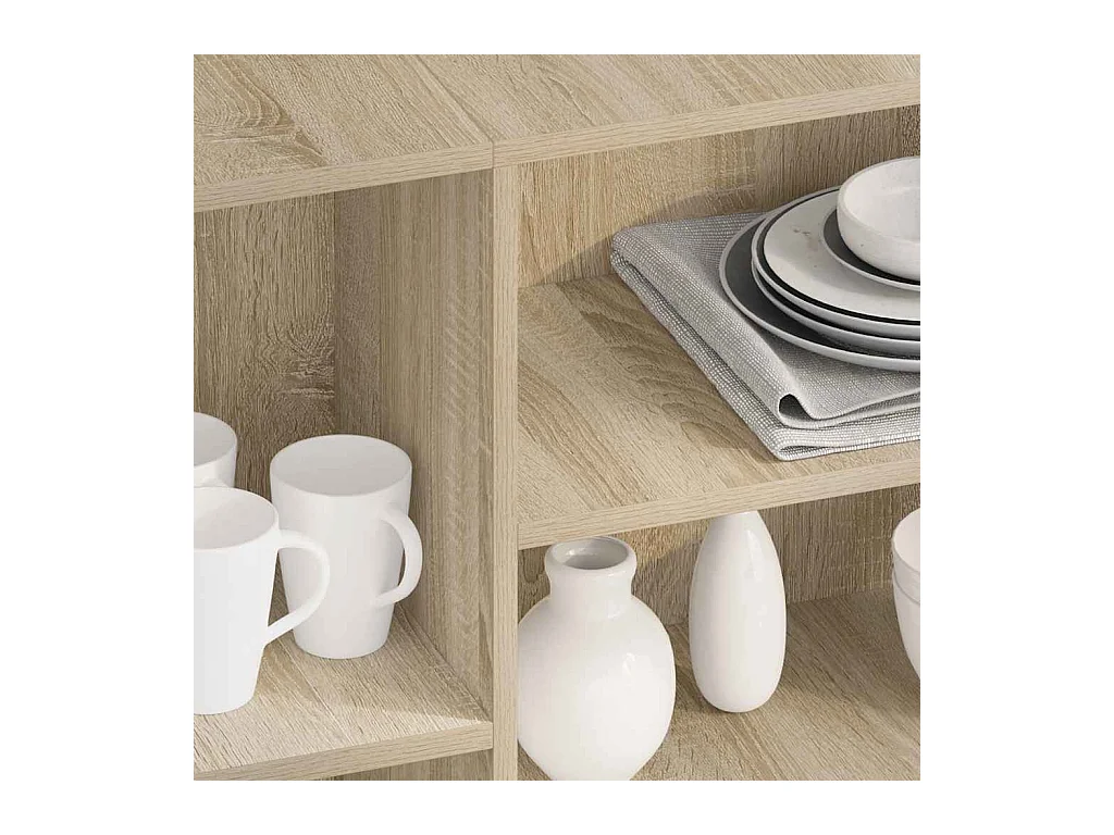 Sonoma eiken dressoir 120x30x75 cm bewerkt hout