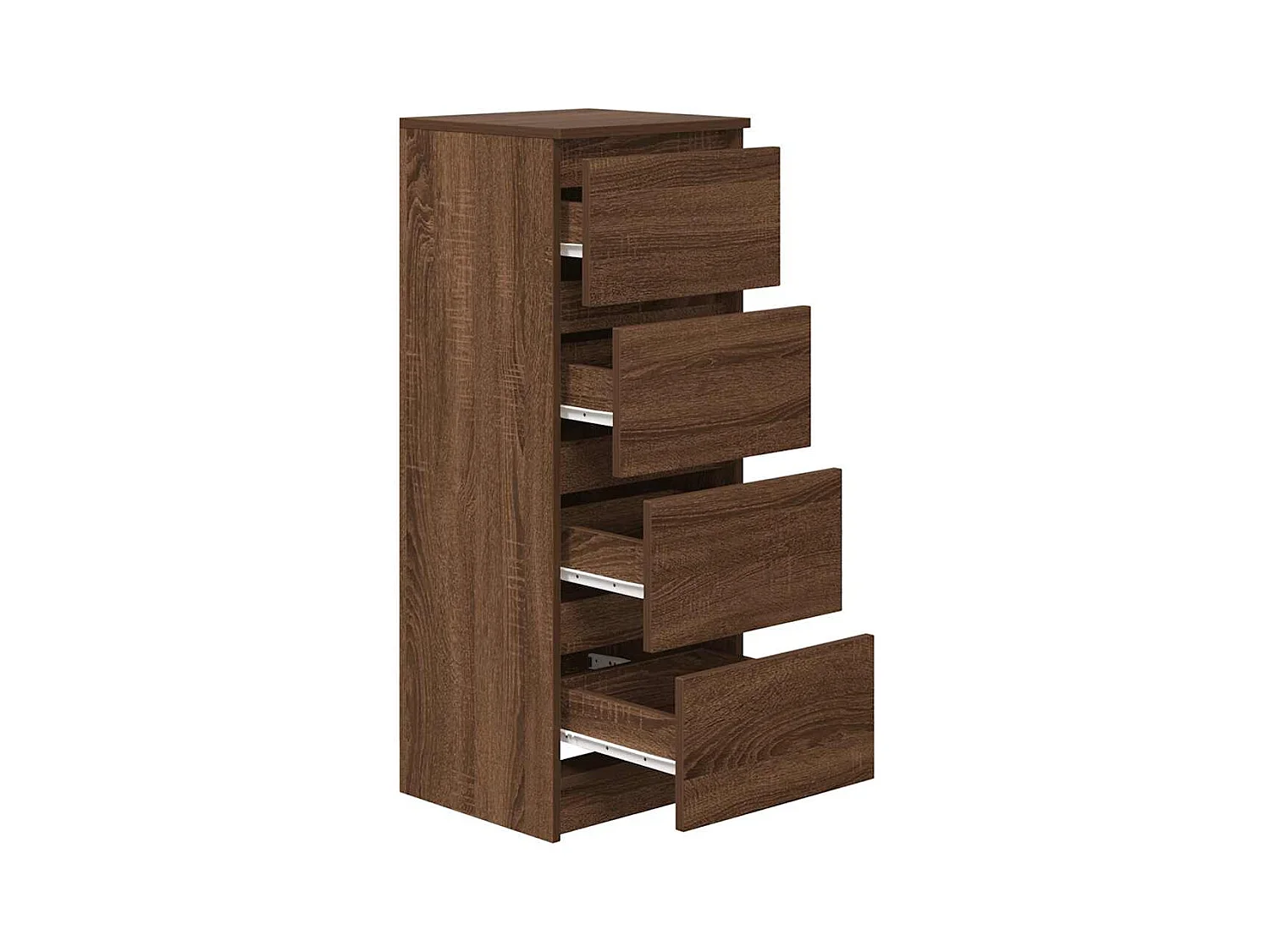 Credenza in rovere marrone 37,5x35x99 cm in legno ingegnerizzato