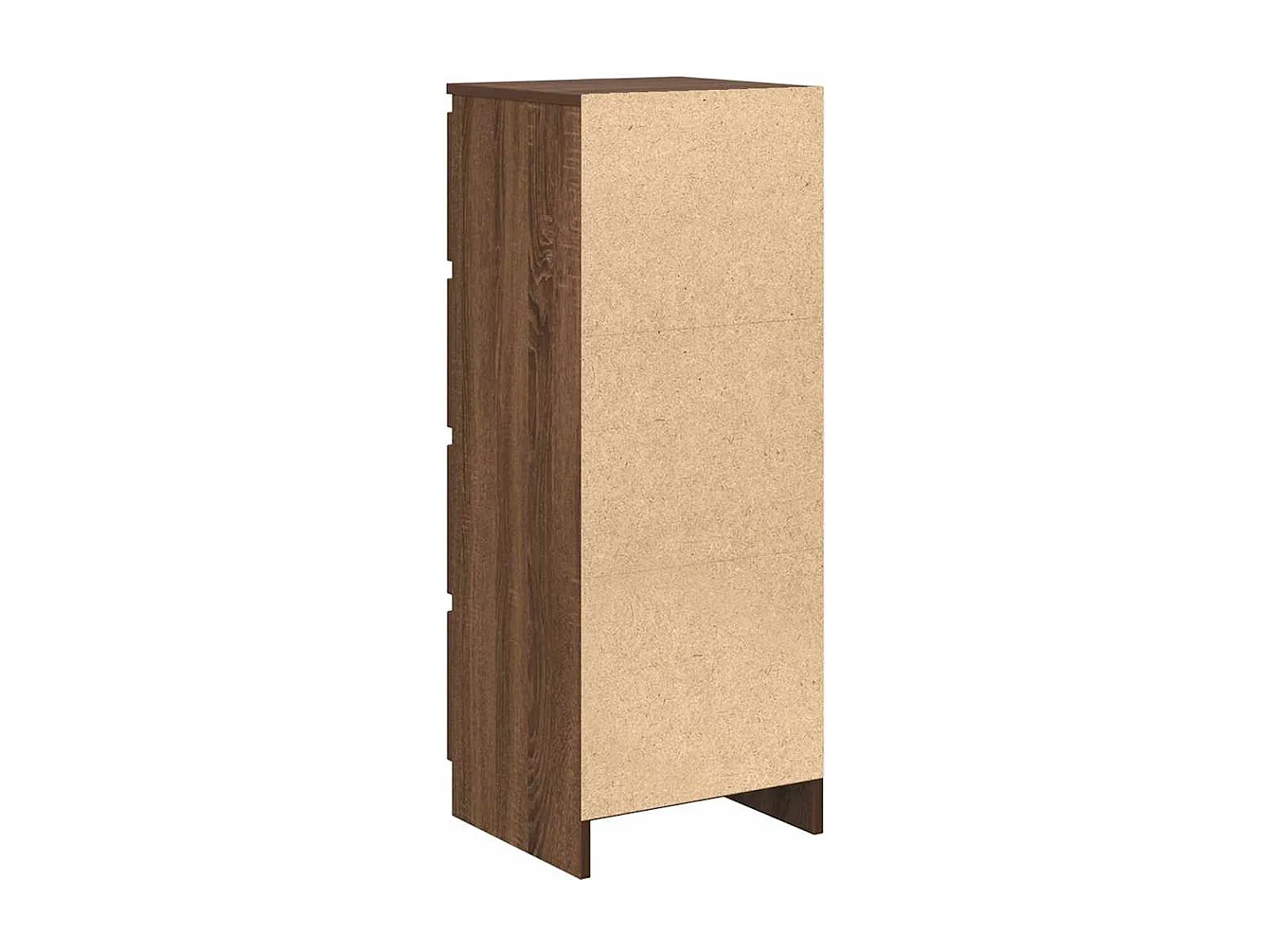 Aparador de roble marrón 37,5x35x99 cm madera de ingeniería