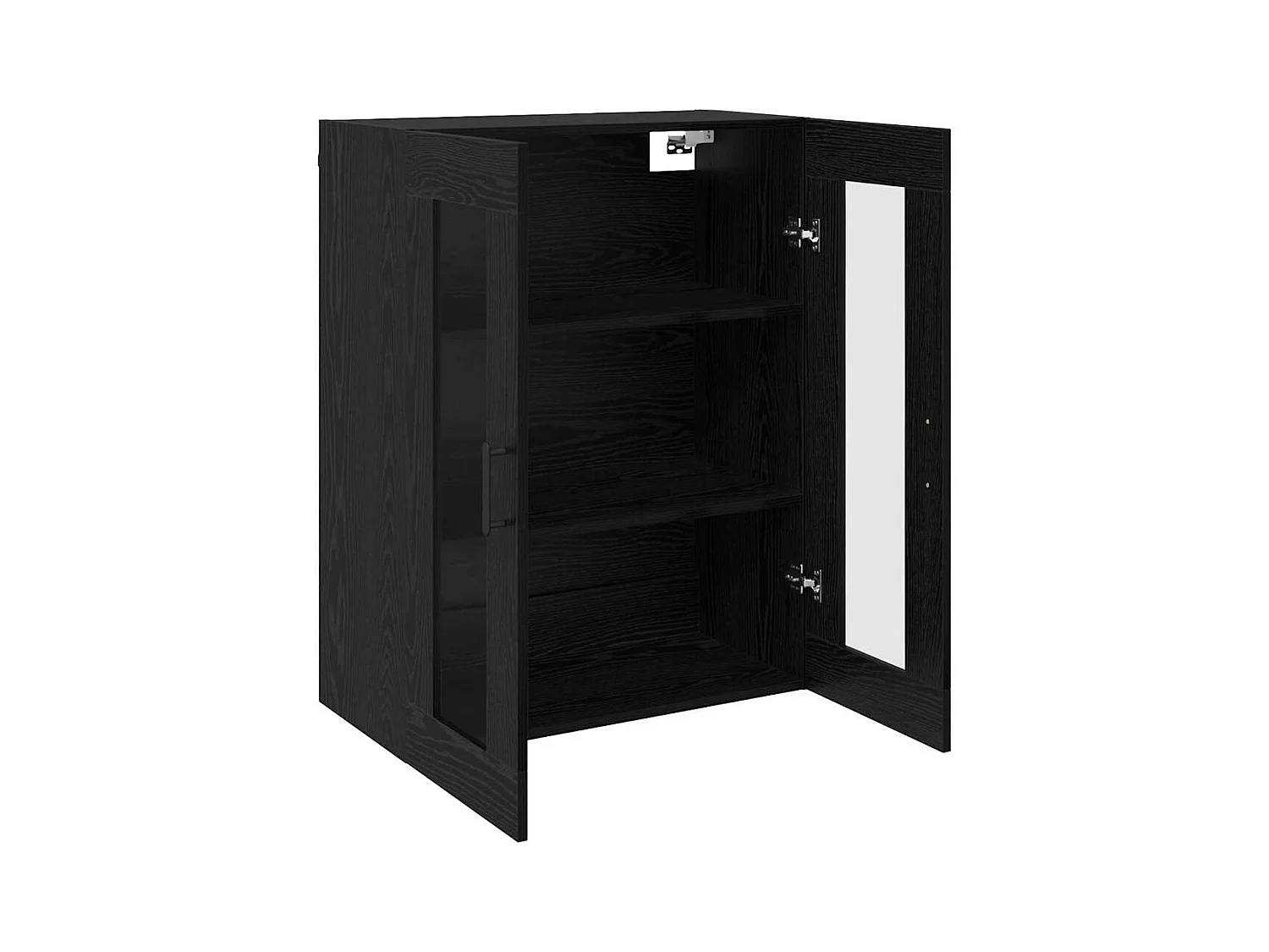 Pensili 2 pezzi Rovere Nero 69,5 x 34 x 90 cm