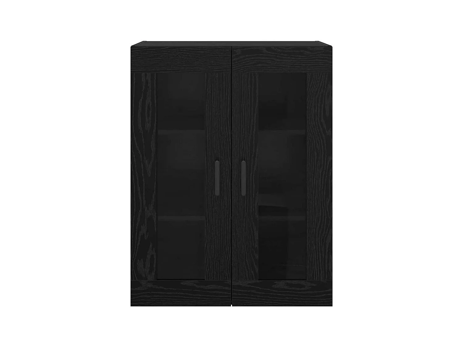 Pensili 2 pezzi Rovere Nero 69,5 x 34 x 90 cm