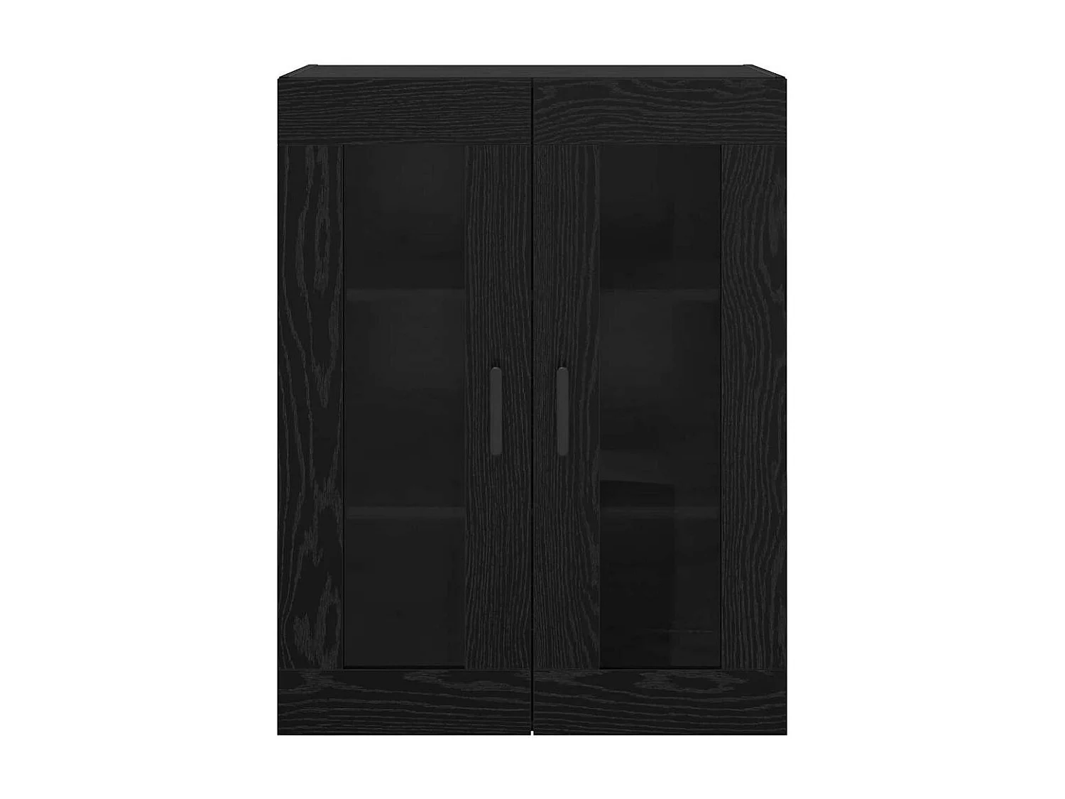 Pensili 2 pezzi Rovere Nero 69,5 x 34 x 90 cm