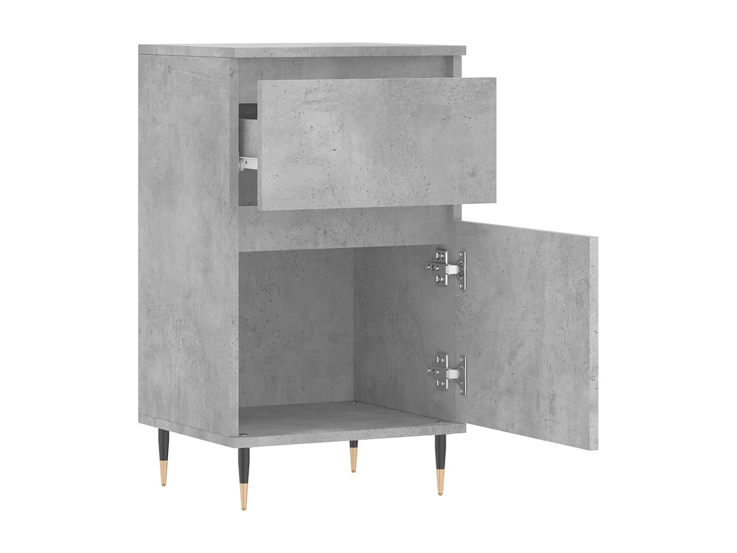Buffets 2 pcs gris béton 40x35x70 cm bois d'ingénierie