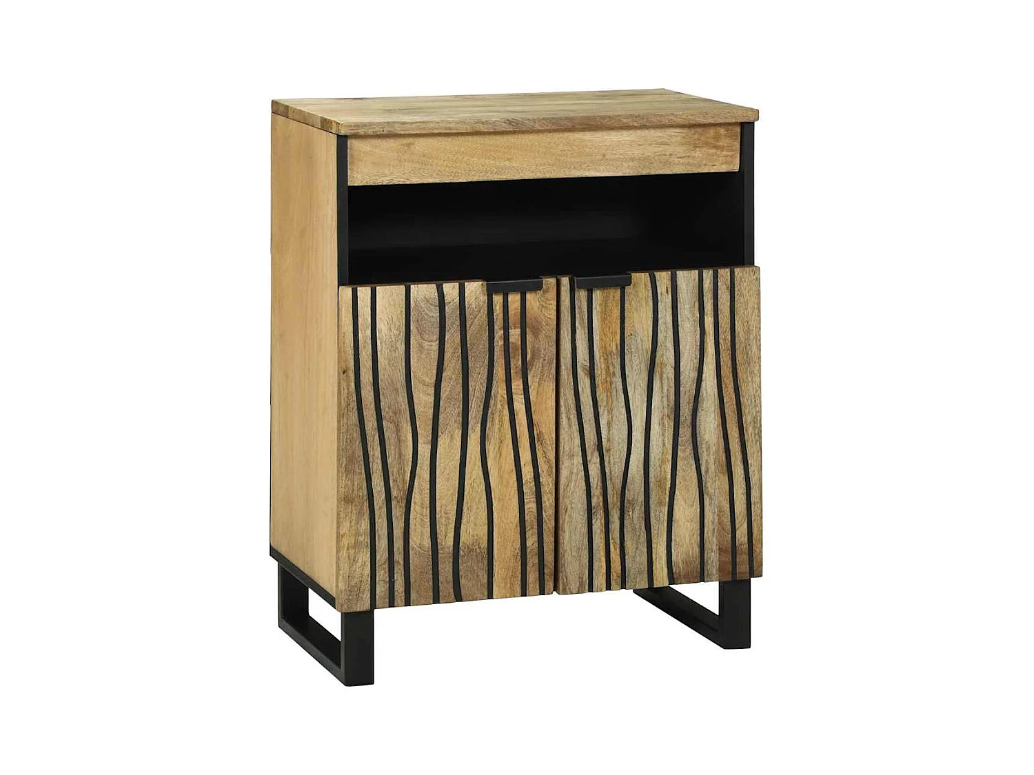 Buffet Marron 60 x 33 x 75 cm bois de manguier massif